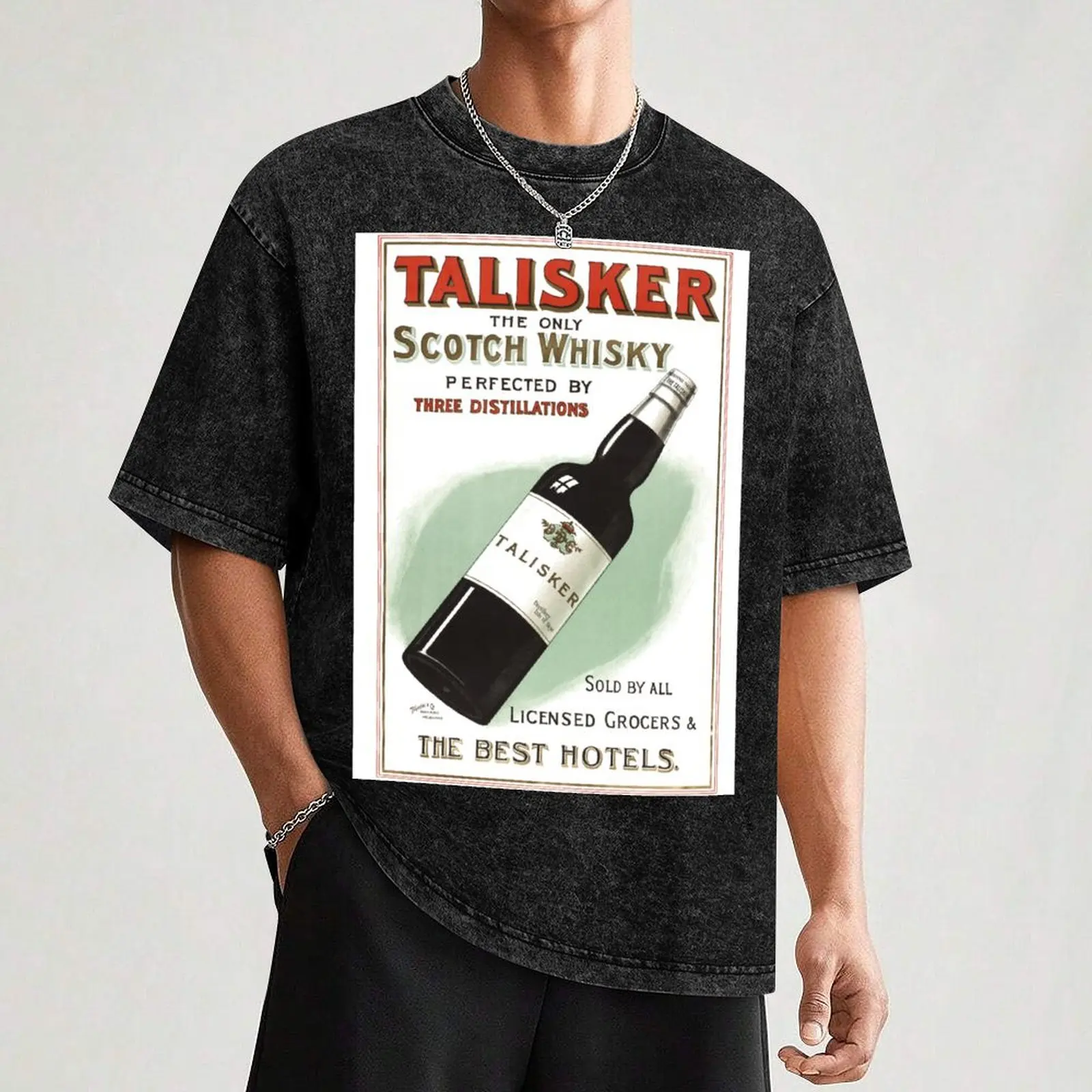 Talisker шотландский виски Австралийский винтажный постер футболка Топы летние топы