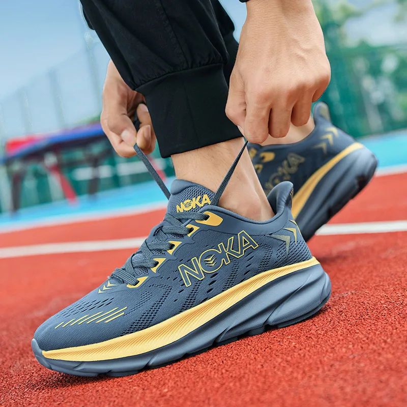 

WTEMPO Men Professional Running Shoes Men Women Running Footwears Light Weight Walking Sneakers Mens Gym Footwears