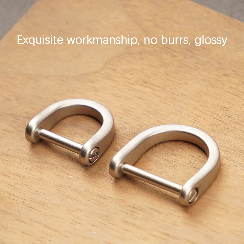 Титановое D-кольцо для ключей U-образное кольцо застежка-подкова автомобильного