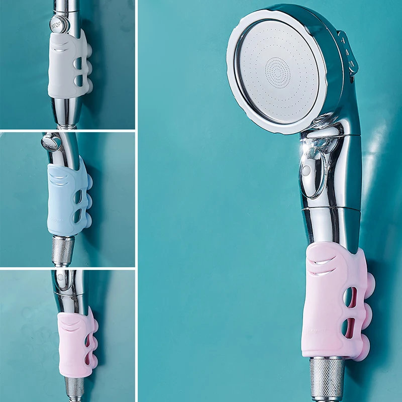 

Shower Fixed Base Frame Silicone Shower Suction Cup Shower Bracket Punch Free Shower Bracket Bathroom Supplies Waterproof