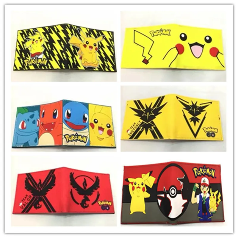 Pokemon Pencil Case Pikachu Silicone PU Coin Purse Mini Bag Student Men and Women Card Bag Leather Wallet Birthday Gift