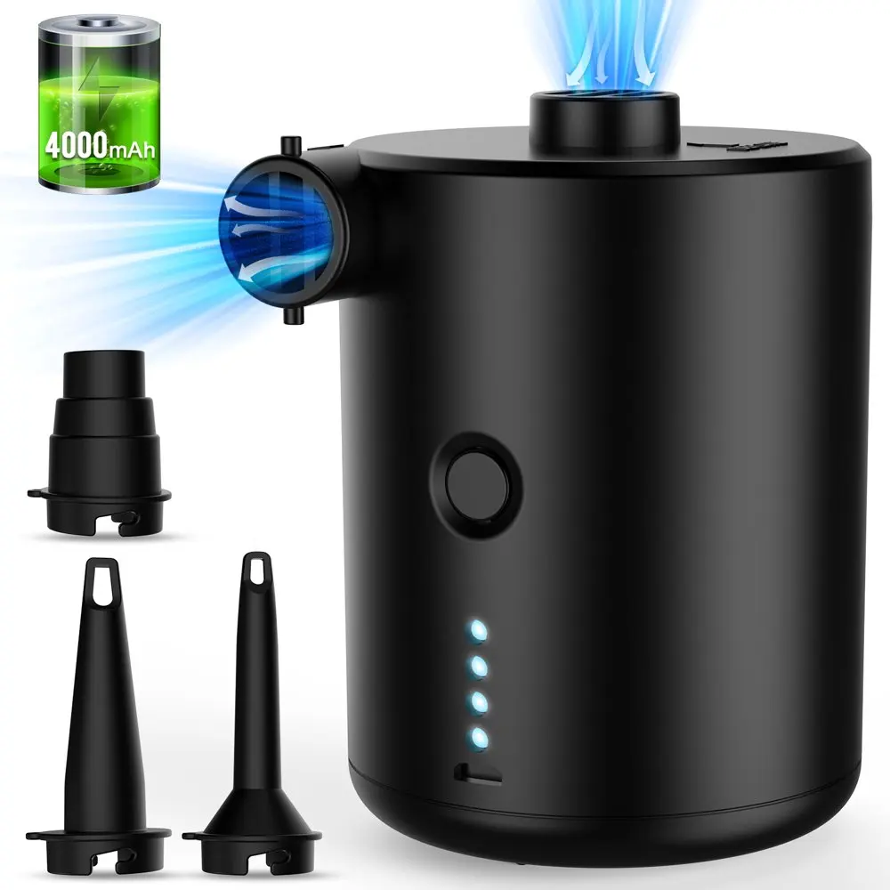 

Аксессуары для бассейна, лодки, перезаряжаемый воздушный насос, быстрозаполняющий воздушный насос, 250 л/мин. Расход воздушного насоса, 3 сопл...