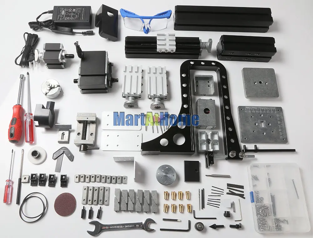 Металлический мини-комплект 6 в 1 60 Вт с токарным станком TZ6000MZG 20000 об/мин по дереву