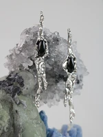 2022 new mineral fold series ice waterfall earrings fashion irregular broken lava texture stud earrings women jewelry gifts