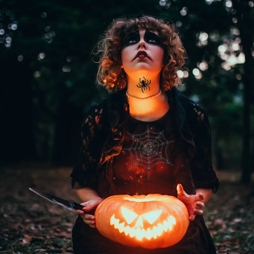 10 шт. наклейки для тату привлекательное украшение паука легкие Переводные