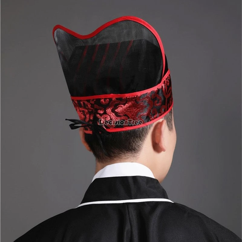 2024 парчовая сетчатая дышащая винтажная шляпа ханьфу с вырезами Китайская