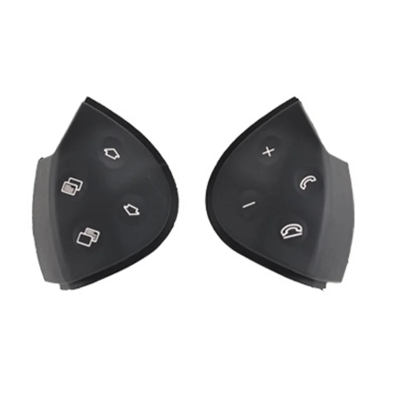 

Car Steering Wheel Switch Control Button Trim Cover for Mercedes Benz E-Class W211 E320 E350 E550 2003-2006 Black