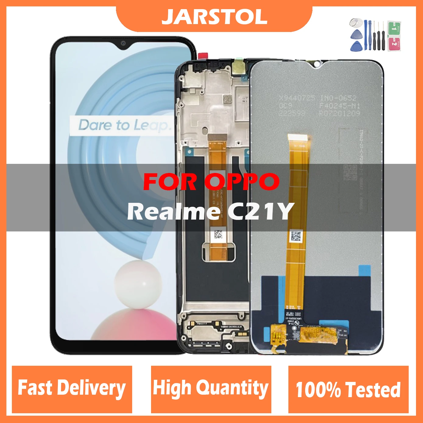

Original 6.5" LCD For Oppo Realme C21Y RMX3261 RMX3263 LCD Display Touch Screen with Frame, For Oppo Realme-C21Y LCD Replacement