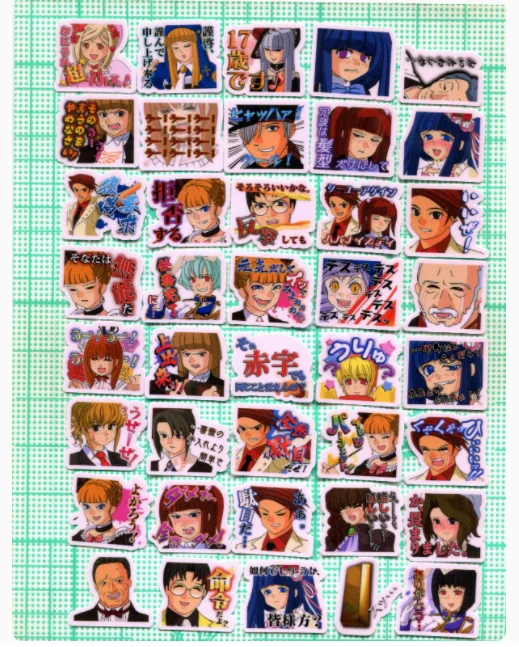 

40шт Umineko no Naku Koro ni 2-3см наклейка