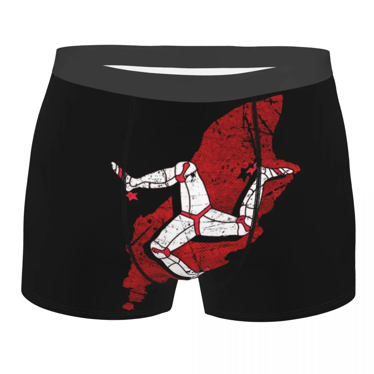 

Isle Of Man TT Races Boxer Shorts Men 3D Print Male Soft National Flag Underwear Panties Briefs