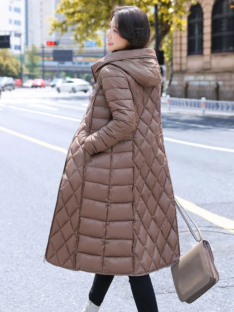 2022 New Winter Coat Women's Jacket Casual Long Parkas Hooded Winter Jacket Women Quilted Down Cotton Padded Clothes