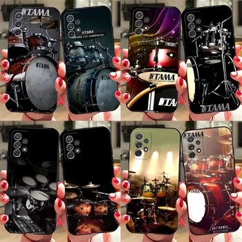 TAMA 드럼 전자 드럼 폰 케이스, 삼성 갤럭시 S21 S22 S20 S30 울트라 S7 S10 S8 S9 S6 프로 플러스 엣지 Fe 후면 커버