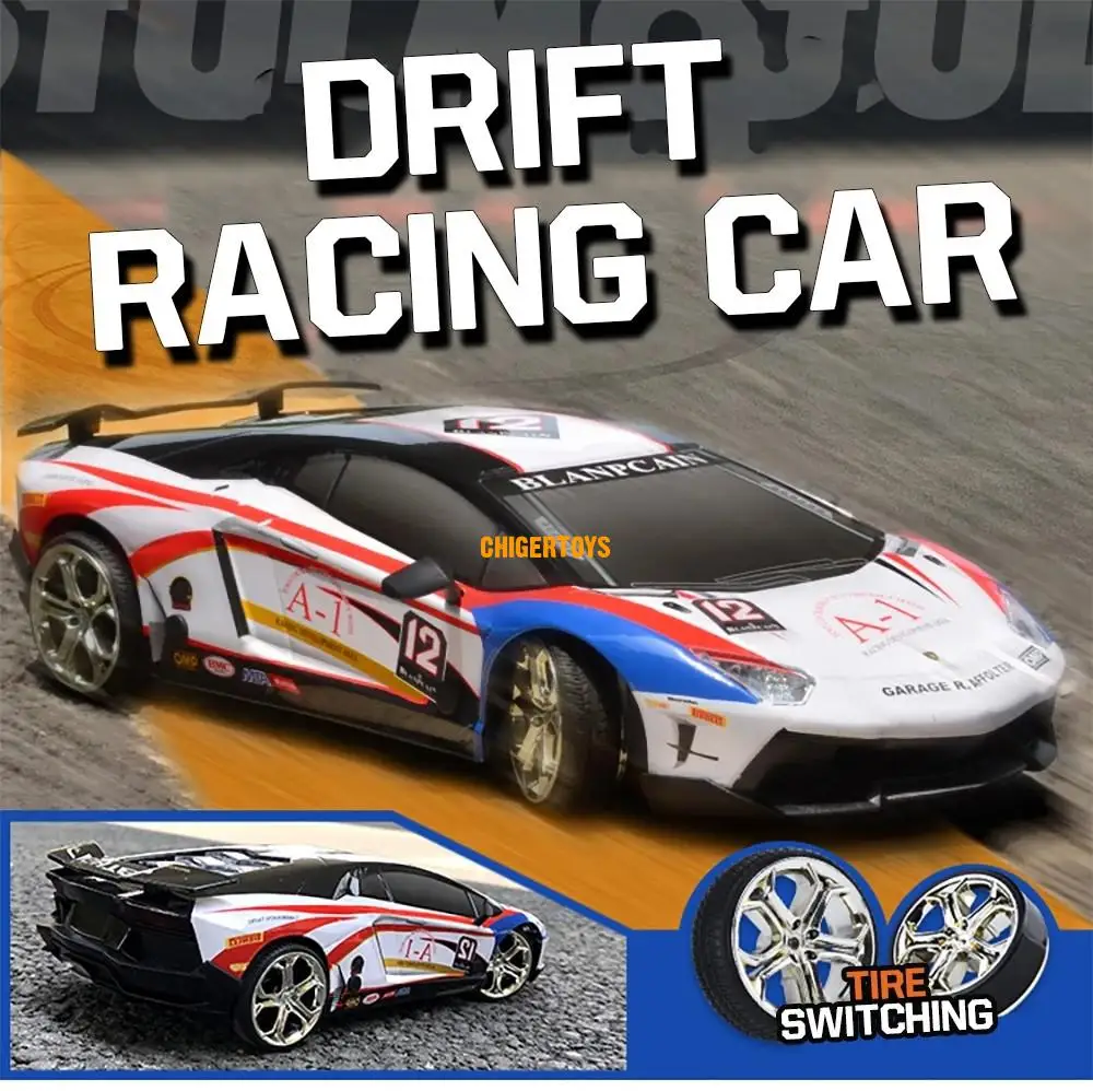 Drift Remote Control 2.4g 4wd Cars On Radio Station Lamborghinii High Speed Racing Boys' Toys For Children