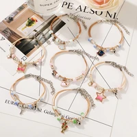 2022 new creative simple fashion graceful and cute butterfly cactus shark girlfriends student bracelet