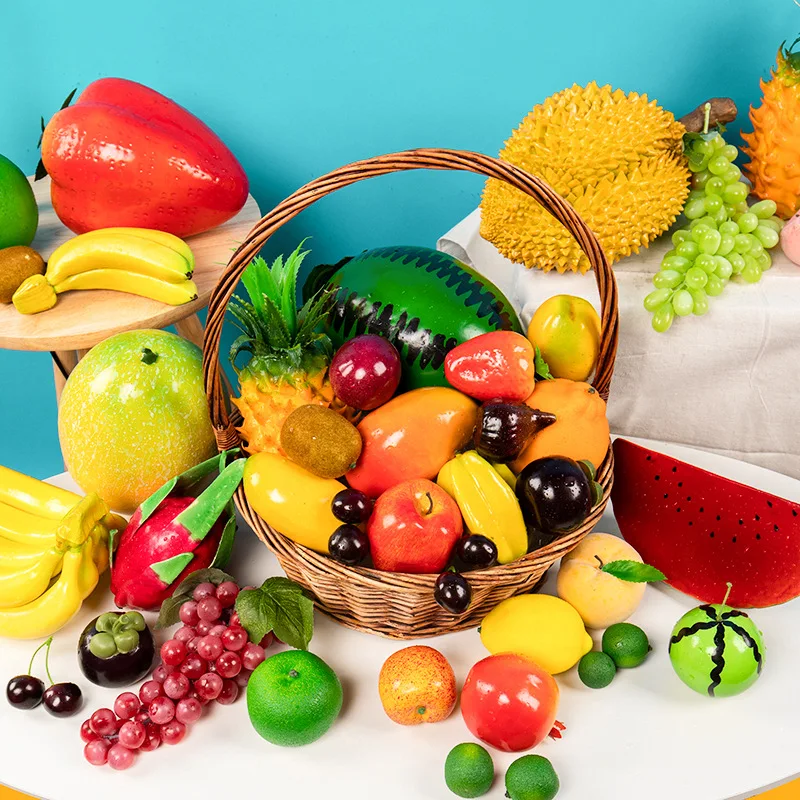 

Direct selling foam simulation fruit vegetable model apple lemon children play window decoration props ornaments