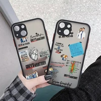greys anatomy youre my person phone case matte transparent for iphone 11 12 13 7 8 plus mini x xs xr pro max cover