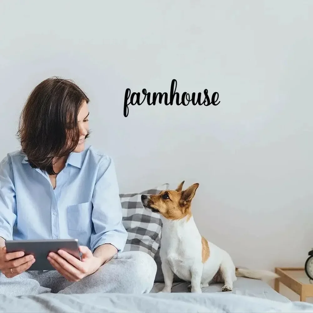 Металлический Настенный Знак В Стиле Фермерского Дома Элегантный Домашний Декор