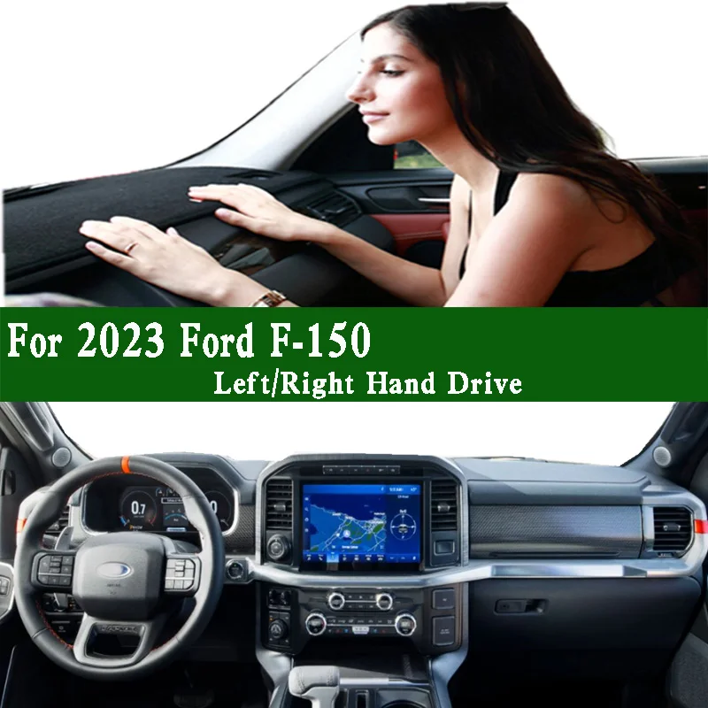 

For New 2023 Ford F-150 Raptor EV Accessories Dashmat Dashboard Cover Instrument Panel Sunscreen Protective Pad Dash Ornaments