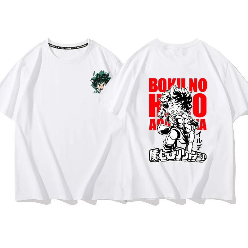 Аниме My Hero Academia IZUKU MIOORIYA футболка с принтом пара студенческая уличная спортивная