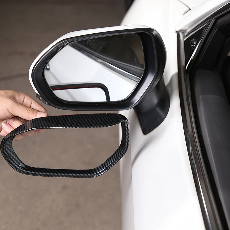 

2pcs For Toyota Camry 2018-2021 ABS carbon fiber Side Rearview Mirror Rain Visor Eyebrows Cover Trim Car Styling Accessories