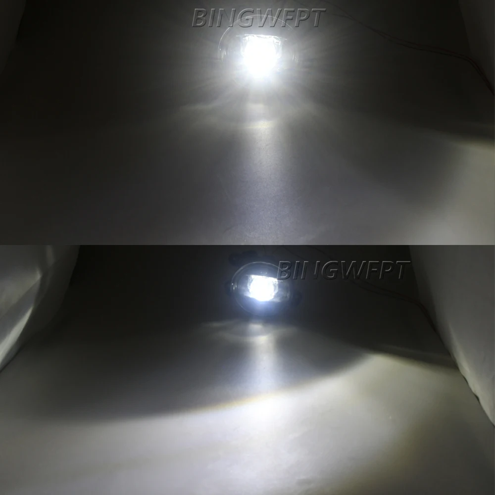 BINGWFPT 2x новые противотуманные фары высокого качества белые DRL 12 В круглые