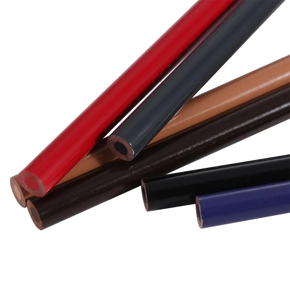 6-цветный деревянный карандаш для бровей красный синий не размазывается