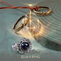 elden ring game cosplay ranni melina rings for men women noctilucent luminous glow in dark man ring vintage jewelry accessories
