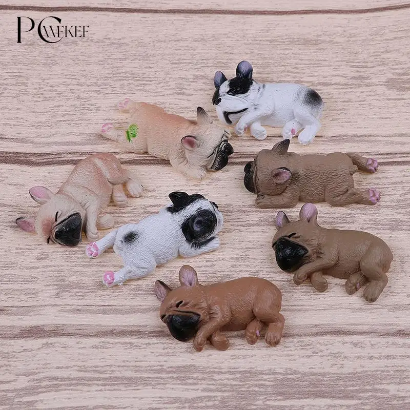 

9 Styles French Bulldog Sleepy Corgis Dog Toys Landscape Decor Animals Dolls Kids Gifts Action Figures PVC Model Toy