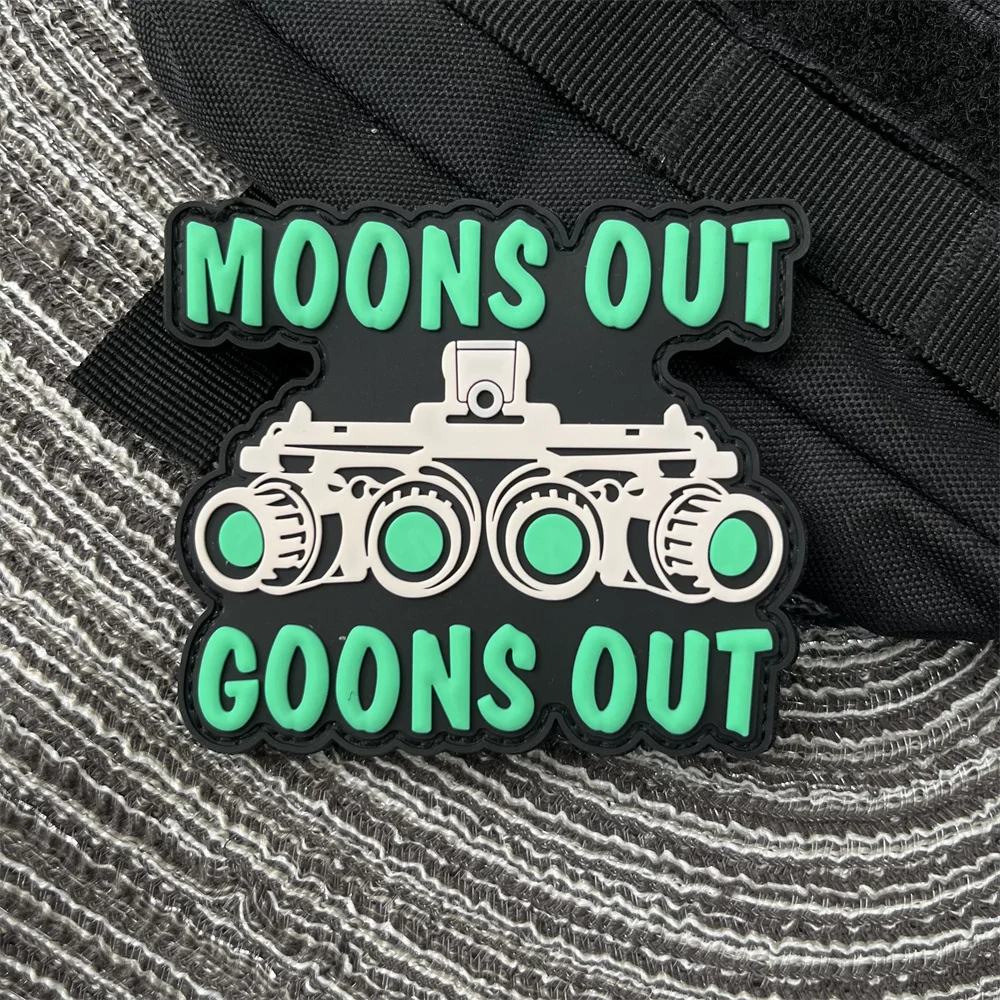 Приспособление ночного видения 3D нашивка из ПВХ для одежды нашивки на липучке