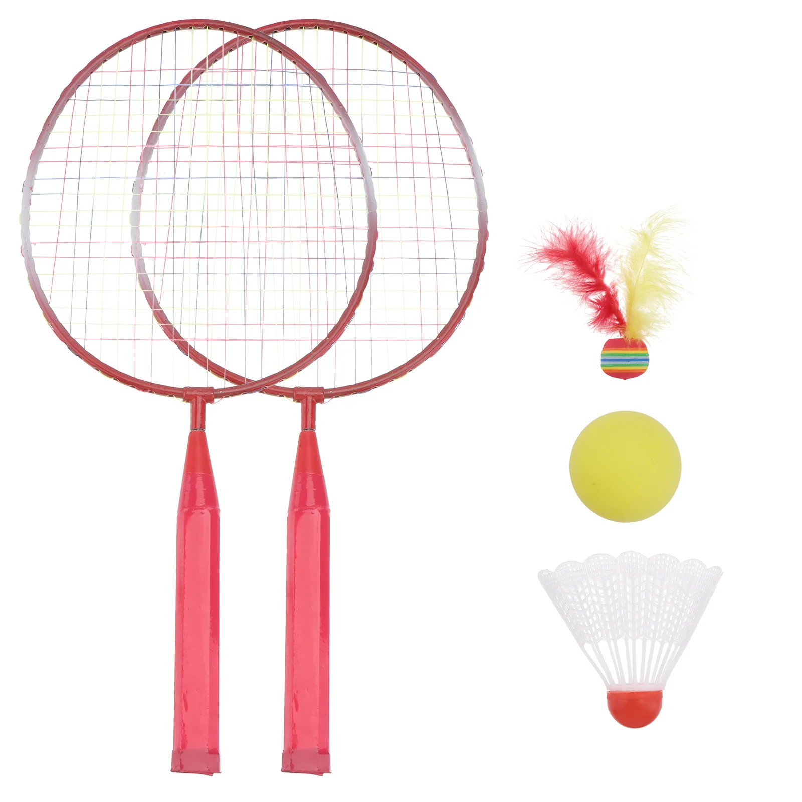 

1 Set Tennis Kids Playing Set Badminton Racket Set Kid Plastic Tennis Racquet Badminton Racquets