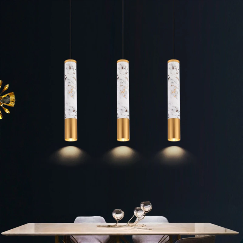 Светодиодная подвесная люстра с проводом длинный потолочный светильник COB для