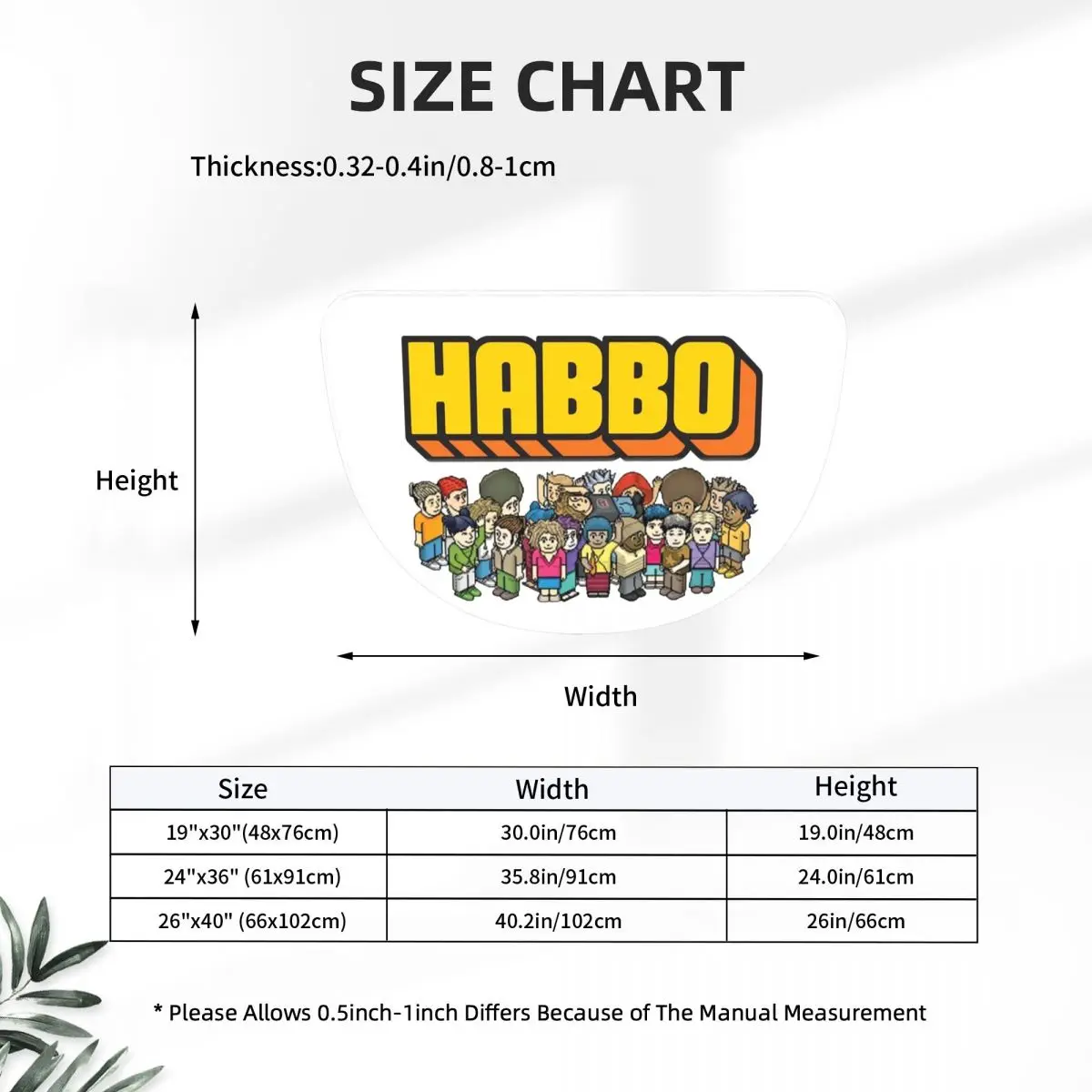 Фото Коврик для ванной комнаты Habbo Hotel из мягкой фланели, полукруглый, нескользящий, впитывающий, для дома и спальни. №2