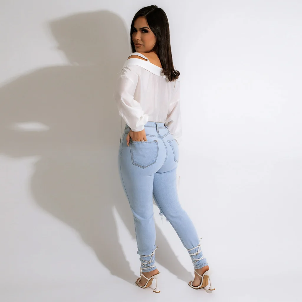 Women Chiffon Blouses 2022 Summer Simple Fashion Style Solid Sexy Sling Long Sleeve Deep V neck Hollow Out Slim Shirt Streetwear