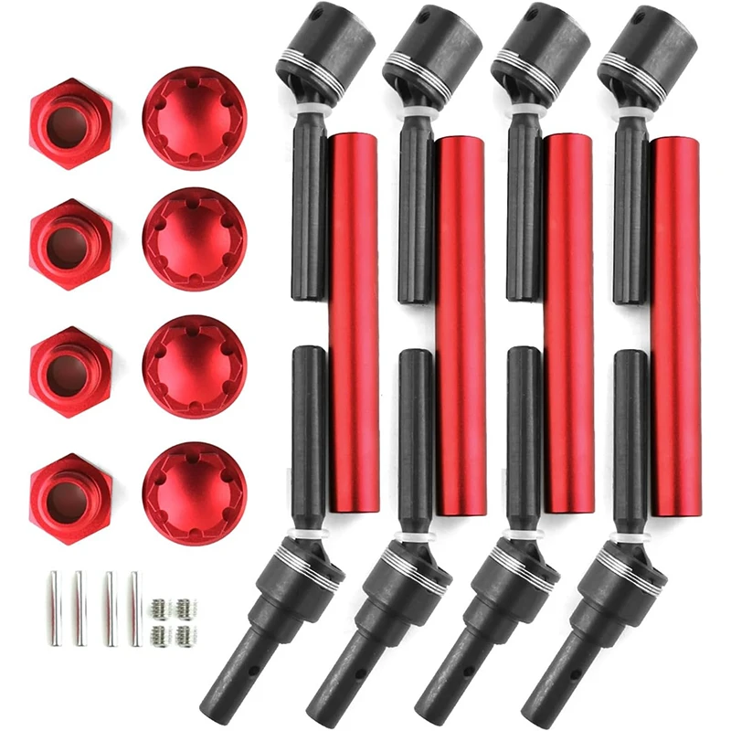 4 шт. удлиненный приводной вал RC CVD со сменным шестигранником для Traxs MAXX 2 0 V2 WideMaxx 1/10