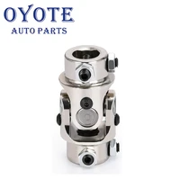 oyote universal nickel plating single steering shaft u joint 34 dd x 34 dd total length 83mm 3 14