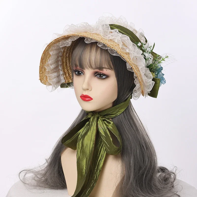 Женская шляпа в викторианском стиле винтажная королевская соломенная шляпы