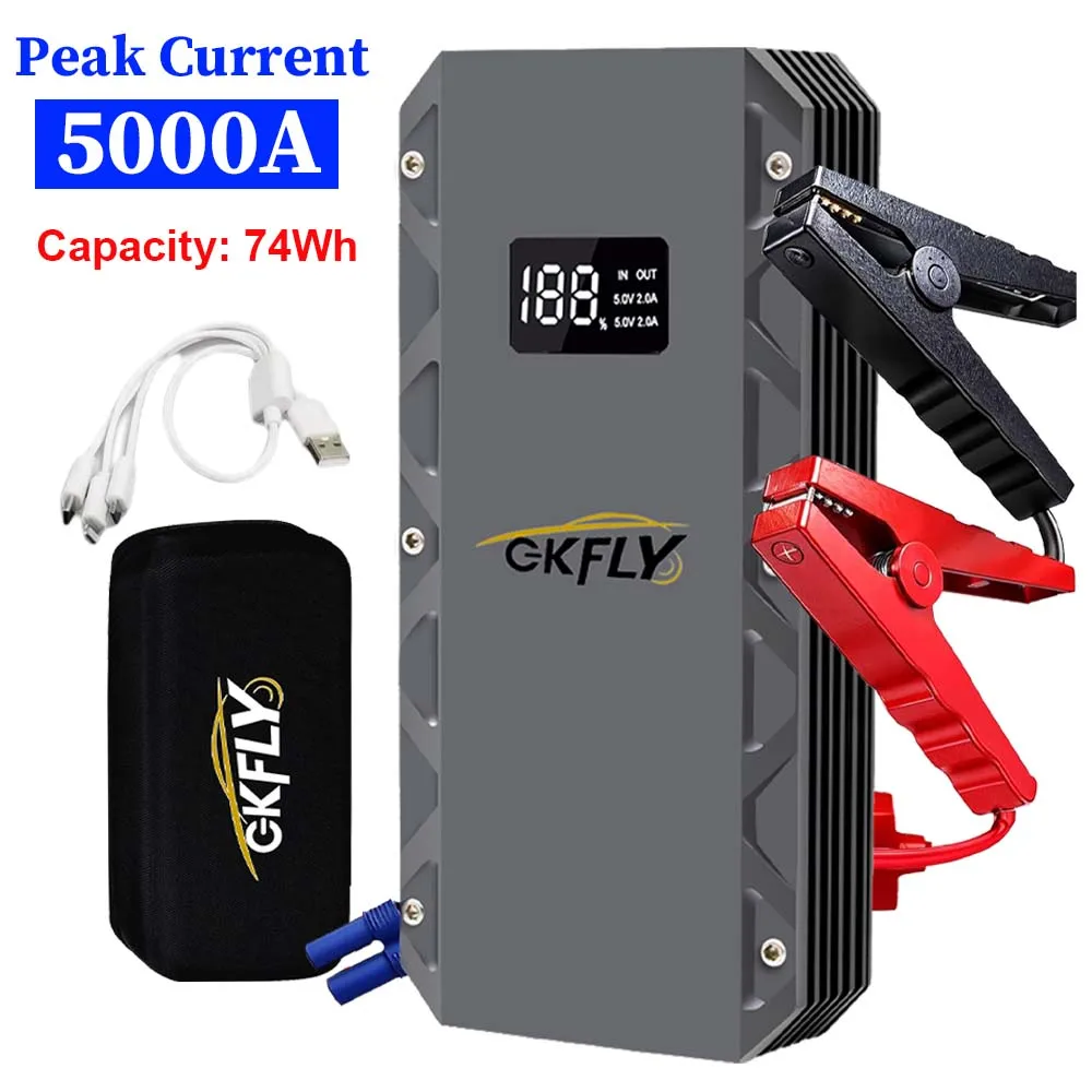 

GKFLY 3000A/5000A/9000A сверхмощное пусковое устройство 12 В автомобильный стартер Power Bank автомобильное зарядное устройство для автомобильного аккумулятора Booster Buster