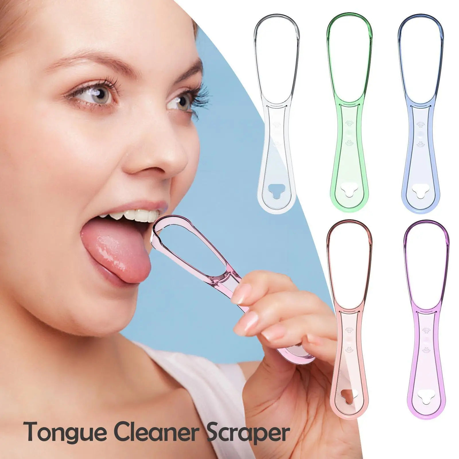 

1pc Hqd Tongue Cleaner Scraper Care Tongue Cleaner Scraper Remove Stains Breath Tongue Cleaning Tool For Adult G6f9