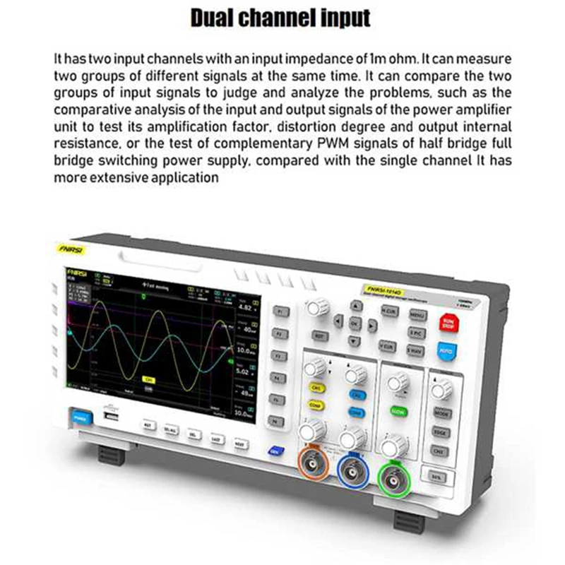 Цифровой осциллограф 100 МГц двухканальный входной генератор сигналов osiloскоп