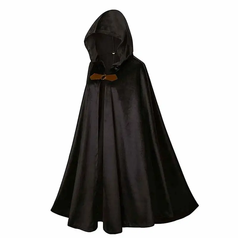 

Renaissance Hood Open Front Hooded Cloak Cape For Women Men Halloween Cape For Stage Performance Nightclub Art Photography Role