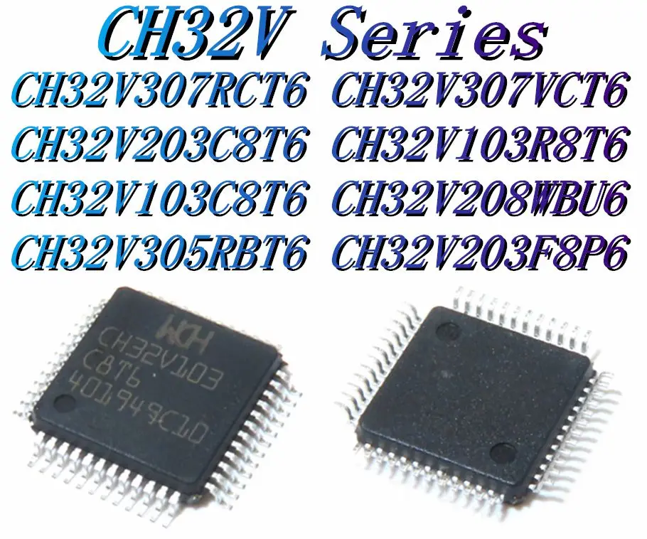 Ch32v203rbt6 evt. Ch32v203. Qfn-24. Ch32v203. Ch342f.