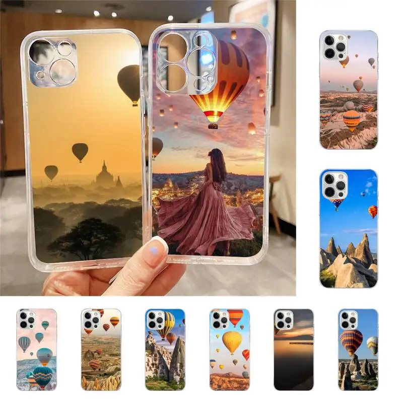 

Hot Air Balloon Sunset Phone Case For Iphone 7 8 Plus X Xr Xs 11 12 13 Se2020 Mini Mobile Iphones 14 Pro Max Case