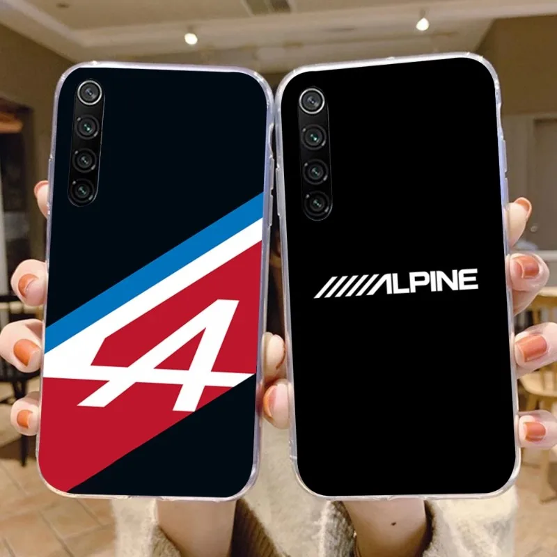 

Alpine Logo Tricolor French Phone Case for Xiaomi 13 Lite 12 11T 10 9 Redmi Note 11 10 10S Pro 9 9A 8 Clear Phone Cover Funda
