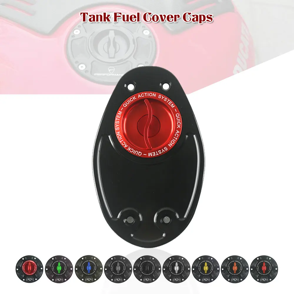Aluminum Keyless Motorcycle Accessories Fuel Gas Tank Cap Cover quick release FOR DUCATI GT1000 TOURING MULTISTRADA 1000/S