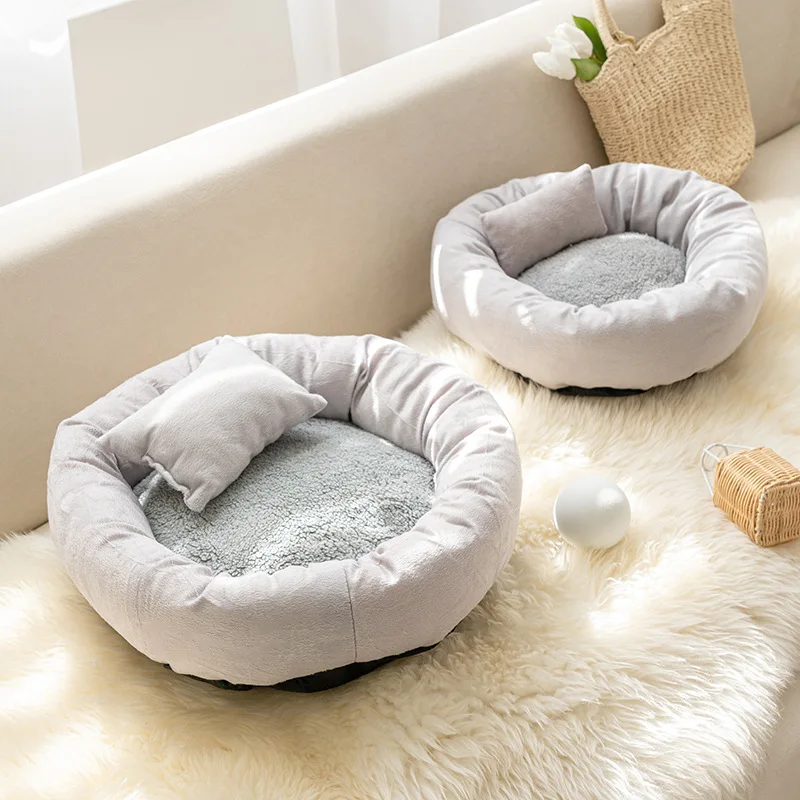 

Зимняя теплая кровать для кошек 3 в 1, кровать для кошек, кровать для кошек и собак, коврик для теплого сна, подушка для кошек и щенков, диван дл...