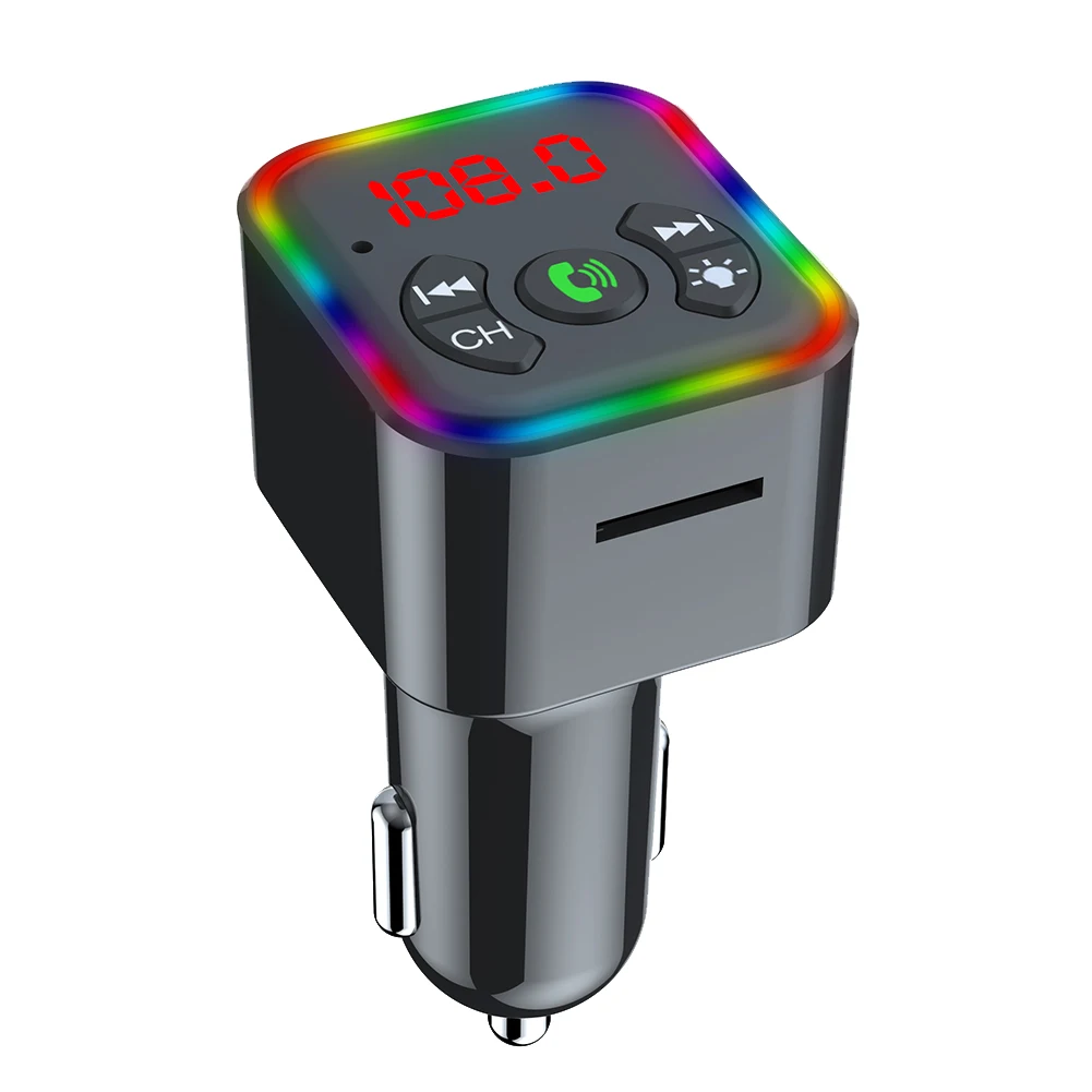 

FM-передатчик 3,1 А, автомобильное зарядное устройство, беспроводной автомобильный комплект, адаптер, гарнитура, mp3-плеер, аудиоприемник, TF-кар...