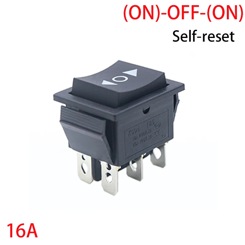 

Переключатель KCD4 3 положения черный пластик 16A/250V