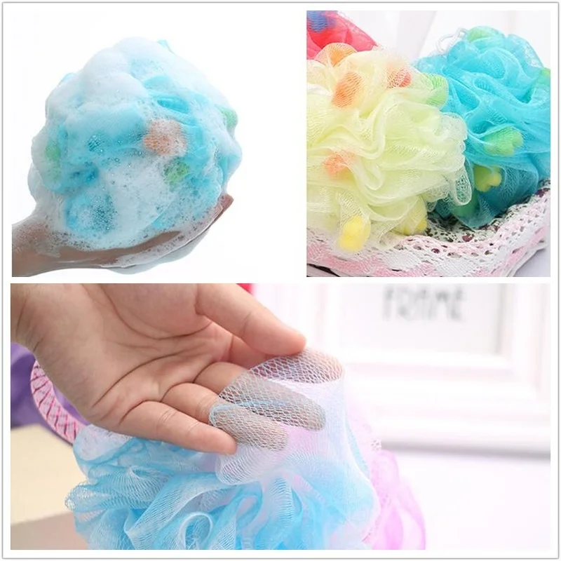 

Красочная губка для тела, щетка, мягкая щетина для ванны, щетина для отшелушивания, пена для душа, губка для тела для душа, инструменты для ванной комнаты