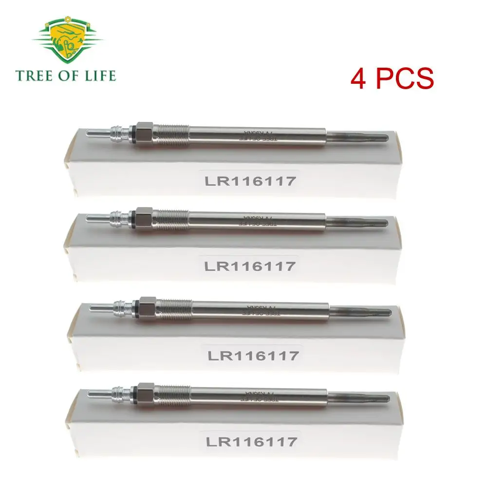 4 свечи накаливания 7 В для Land Rover Discovery 5 2017-2020 Range Rover Velar 2017+ Discovery Sport 2015+ 2.0 Diesel LR 116117   LR 128419