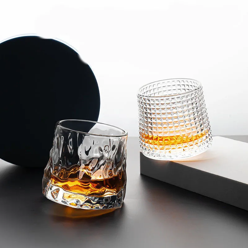 180 мл стакан для виски утолщенные бокалы вина вращающаяся чашка бара вечеринки
